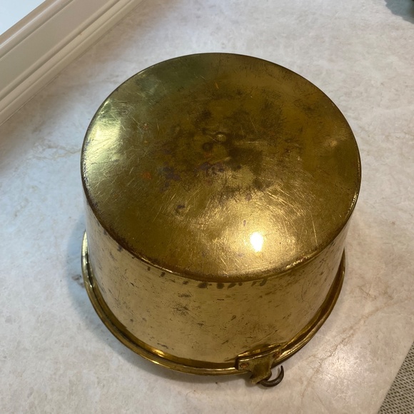 Antique (circa early 1900's) Brass Kettle (Made in France) - Picture 4 of 8